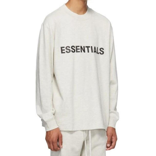 FEAR OF GOD - S FOG essentials ロンT ロングスリーブTシャツ 白の
