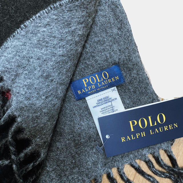 POLO RALPH LAUREN(ポロラルフローレン)の【POLO Ralph Lauren】ラルフローレン リバーシブル マフラー メンズのファッション小物(マフラー)の商品写真