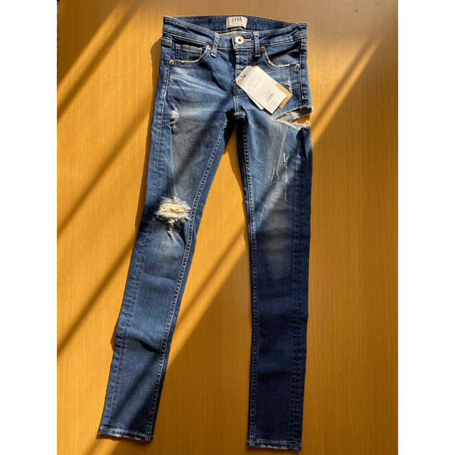 ☘新品 ジェイダ gyda サイドカット ダメージ サイドリップド スキニー