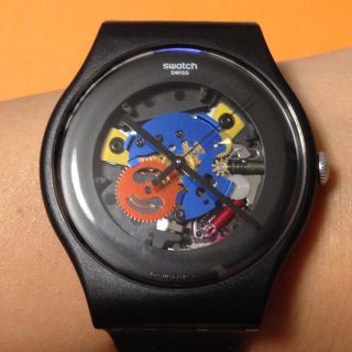 スウォッチ(swatch)のSWATCH☻﻿ブラック腕時計(腕時計)