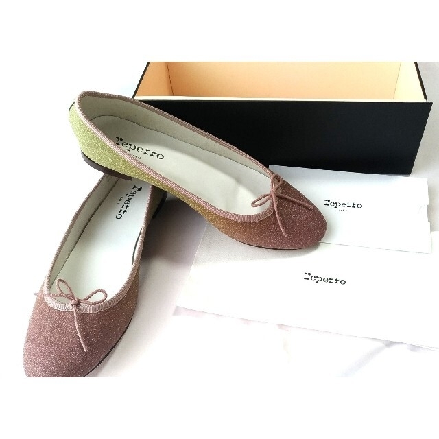 repetto(レペット)の新品　レペット 38 (23.5cm) キラキラのラメ　グラデーション レディースの靴/シューズ(バレエシューズ)の商品写真