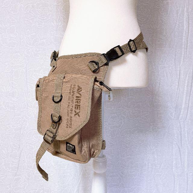 AVIREX(アヴィレックス)の【AVIREX】ホルスターベルトつきミリタリーレッグポーチ  メンズのバッグ(ウエストポーチ)の商品写真