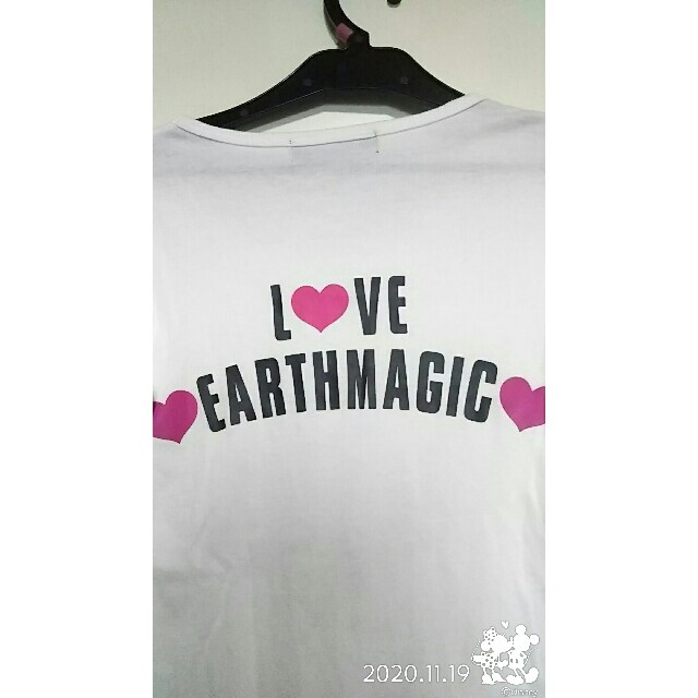 EARTHMAGIC(アースマジック)のEARTH MAGIC♡ロゴ ロンＴ size140cm キッズ/ベビー/マタニティのキッズ服女の子用(90cm~)(Tシャツ/カットソー)の商品写真