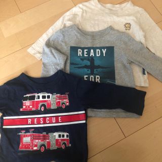 オールドネイビー(Old Navy)の長袖Tシャツ　3枚セット　サイズ70〜80(Ｔシャツ)