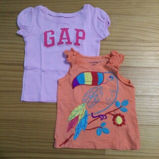 ベビーギャップ(babyGAP)の[baby GAP] Tシャツ&タンクトップ ２枚セット(Ｔシャツ)