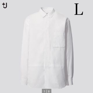 ユニクロ(UNIQLO)のUNIQLO ジルサンダー スーピマコットンスタンドカラーシャツ　メンズ(シャツ)