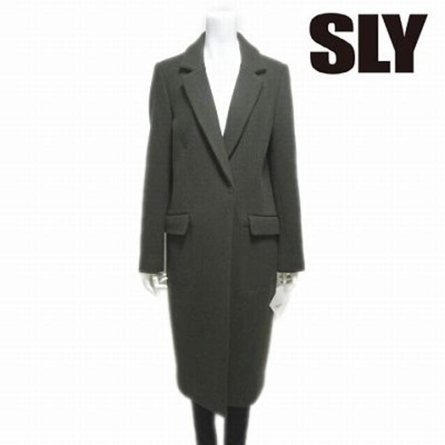 SLY(スライ)の未使用】定価20,487円 スライ SLY WOOLコクーン チェスターコート レディースのジャケット/アウター(チェスターコート)の商品写真