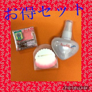 キャンメイク(CANMAKE)のキャンメイク　チーク　＆　エンジェルハート　ボディミスト　セット　新品未開封(チーク)