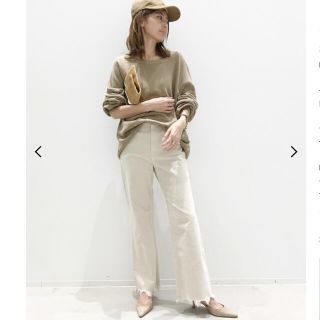 アパルトモンドゥーズィエムクラス(L'Appartement DEUXIEME CLASSE)のUPPER HIGHTS TAYLOR CORDUROYDENIM 25 美品(カジュアルパンツ)