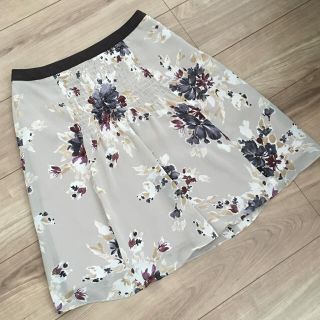 ルージュヴィフ(Rouge vif)のルージュヴィフ 花柄シフォンスカート(ひざ丈スカート)