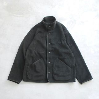 コモリ(COMOLI)のporter classic fleece cardigan black M(ブルゾン)