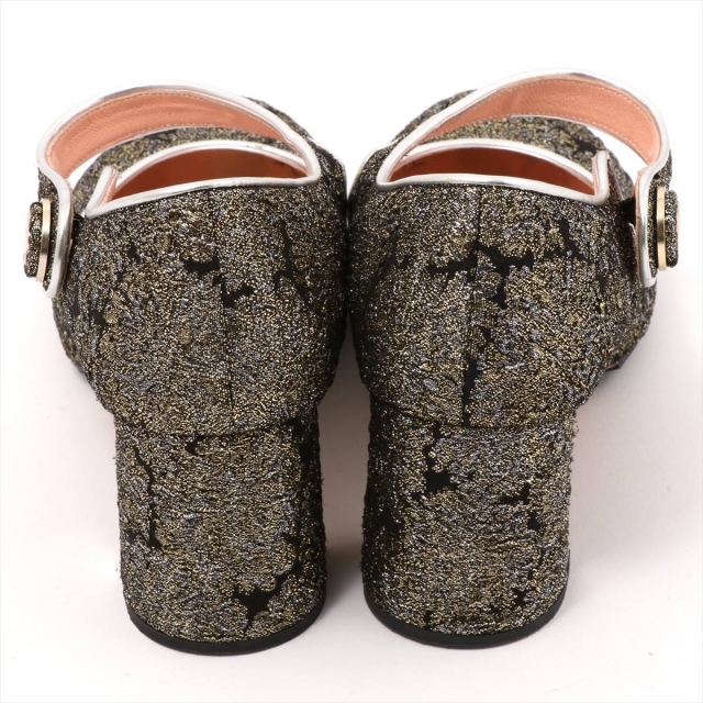 ROCHAS(ロシャス)のロシャス  ファブリック 36.5 ブラック レディース パンプス レディースの靴/シューズ(ハイヒール/パンプス)の商品写真