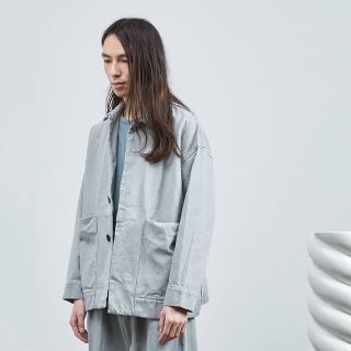 ドゥルカマラ(Dulcamara)のdulcamara short denim jacket ice gray 1(Gジャン/デニムジャケット)