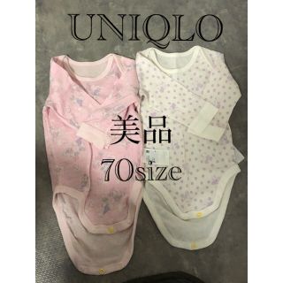 ユニクロ(UNIQLO)のUNIQLO 70長袖　ミニーちゃん　ユニクロ(肌着/下着)