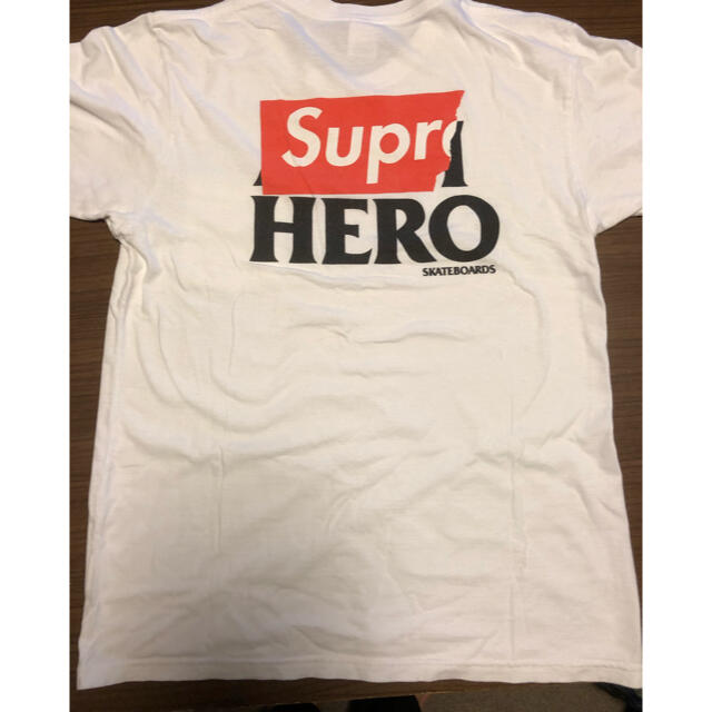 Supreme(シュプリーム)のSupreme ANTIHERO Pocket Tee Lサイズ　白　ホワイト メンズのトップス(Tシャツ/カットソー(半袖/袖なし))の商品写真