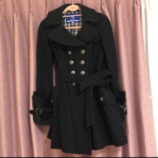 バーバリーブルーレーベル(BURBERRY BLUE LABEL)の【美品】バーバリーブルーレーベル　バーバリー　コート(ダッフルコート)