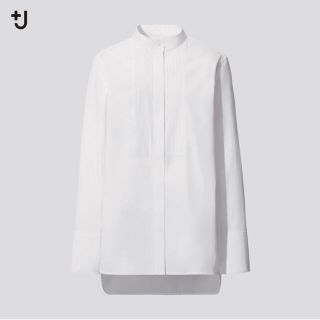 ユニクロ(UNIQLO)の＋Ｊ　UNIQLO スーピマコットンタックシャツ(シャツ/ブラウス(長袖/七分))