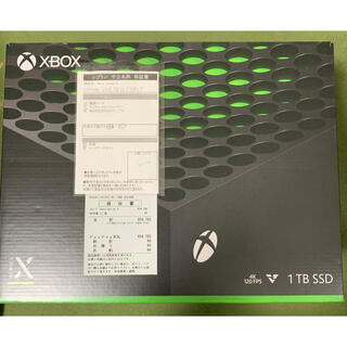 エックスボックス(Xbox)のMicrosoft Xbox Series X 領収書、保証書あり(家庭用ゲーム機本体)