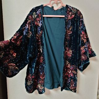 ザラ(ZARA)の♥ZARA / スパンコールベロアガウン(ダウンコート)