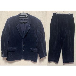 コムデギャルソンオムプリュス(COMME des GARCONS HOMME PLUS)の【希少】コーデュロイ セットアップ 80年代 80’s 初期 ネイビー 紺(セットアップ)