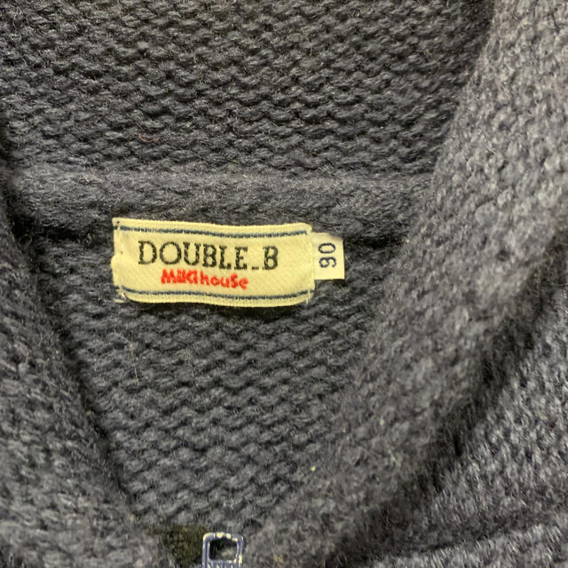 DOUBLE.B(ダブルビー)のダブルB  ミキハウス　ニットカーディガン　90 キッズ/ベビー/マタニティのキッズ服男の子用(90cm~)(カーディガン)の商品写真