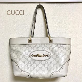 グッチ(Gucci)のGUCCI トートバッグ ホワイト(トートバッグ)