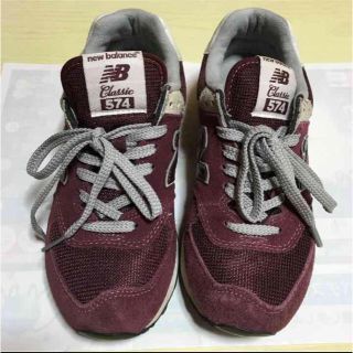 ニューバランス(New Balance)のニューバランス 574 ワインレッド(スニーカー)