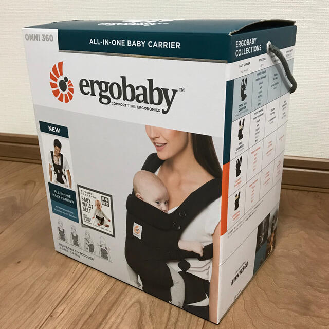 Ergobaby(エルゴベビー)の【star28様専用】エルゴ　抱っこ紐　オムニ360　ブラック キッズ/ベビー/マタニティの外出/移動用品(抱っこひも/おんぶひも)の商品写真