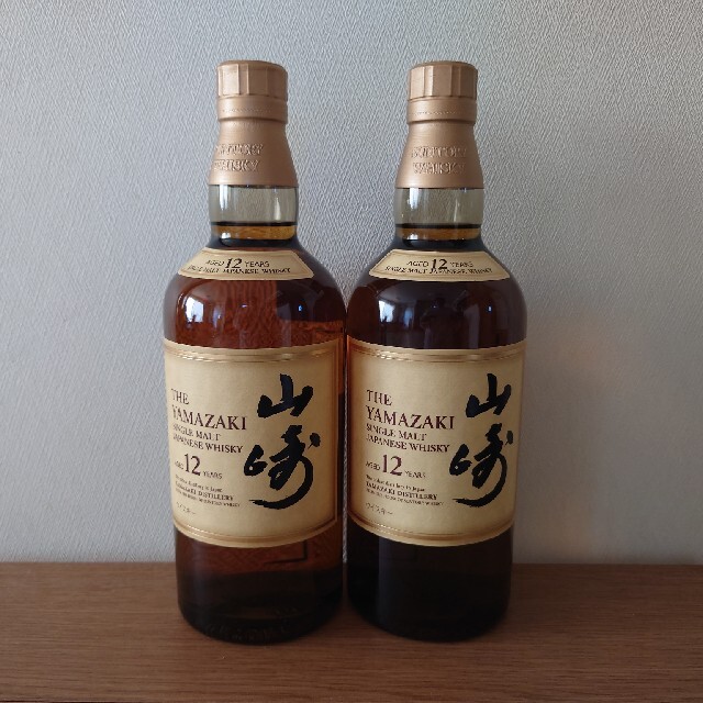 サントリー山崎12年700ml×2本セット。 サントリー山崎12年700ml×2本セット。