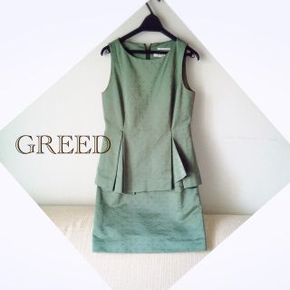 グリード(GREED)のGREED ペプラム ワンピース(ミニワンピース)