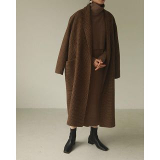 トゥデイフル(TODAYFUL)のtodayful 新品オーバーチェックコート36 Over Check Coat(ロングコート)