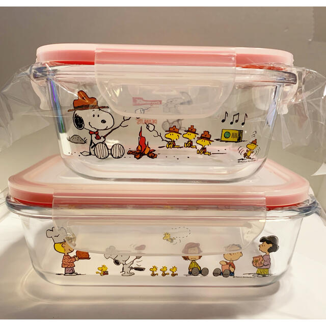 Pyrex - ☆新品☆未使用☆パイレックス スヌーピー ガラス保存容器 4個