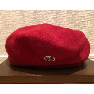 ラコステ(LACOSTE)のcaramelさん専用✴︎LACOSTE ウールベレー帽　美品(ハンチング/ベレー帽)