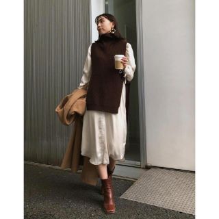 アメリヴィンテージ(Ameri VINTAGE)の最終値下げ！！！AMERI VEST LAYERED SHIRT DRESS(ロングドレス)