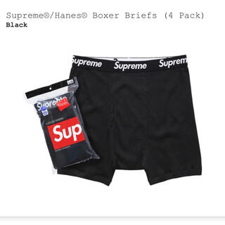 シュプリーム(Supreme)のsupreme hanes boxer ボクサーパンツ　黒　XL(ボクサーパンツ)