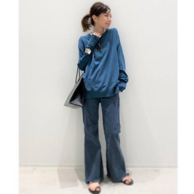 標準価格 アパルトモン side slit knit ブルー - winterparksmiles.com
