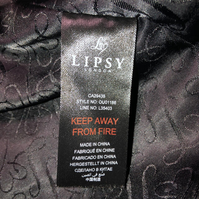 Lipsy(リプシー)のレディース　毛皮ファーコート　LIPSY LONDON（リプシーロンドン） レディースのジャケット/アウター(毛皮/ファーコート)の商品写真