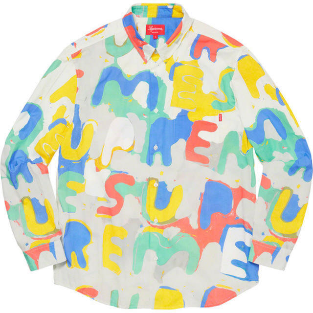 Supreme(シュプリーム)の新品未使用　supreme  Painted Logo Shirt  Lサイズ メンズのトップス(シャツ)の商品写真