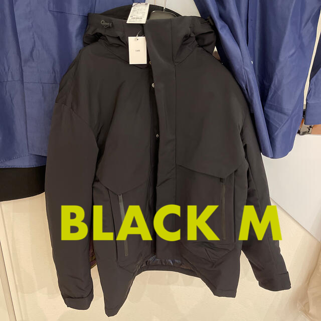 +J ハイブリッドダウンオーバーサイズパーカ　M Black