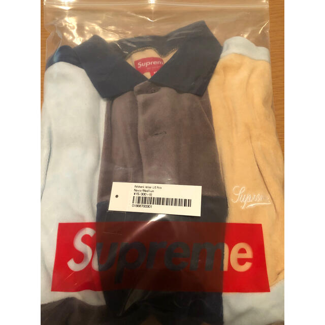 Supreme(シュプリーム)のsupreme patchwork velour l/s polo メンズのトップス(ポロシャツ)の商品写真