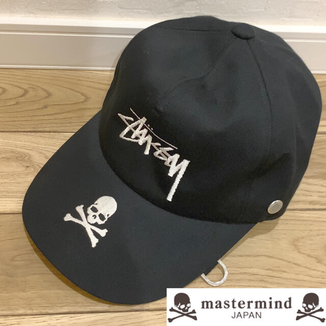 STUSSY × master mind  限定　コラボ　ロゴ　キャップ