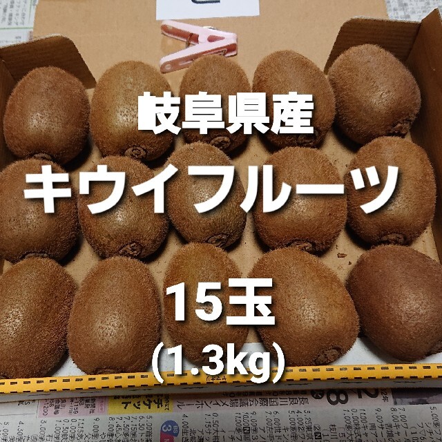 C02 岐阜県産 無農薬 キウイフルーツ 15玉 お得！ 食品/飲料/酒の食品(フルーツ)の商品写真