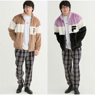 フィラ(FILA)のサイズL モカ　FILA FM5429 フェイクファー　ジャケット　ブルゾン(ブルゾン)