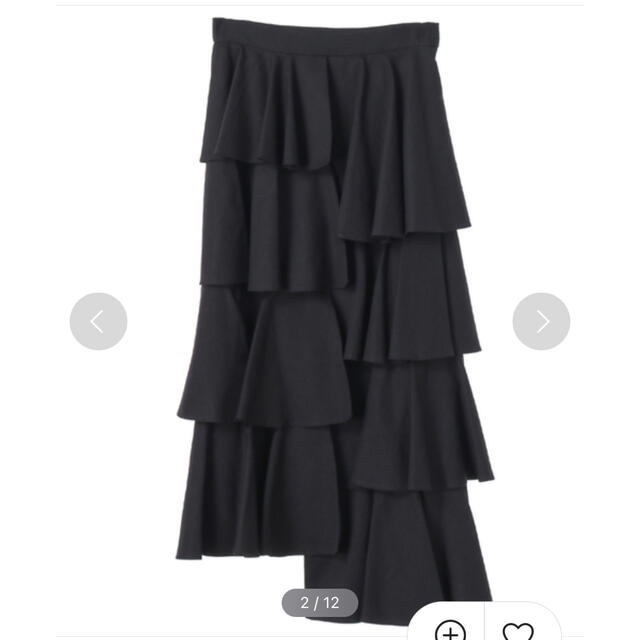 STUDIOUS(ステュディオス)のCLANE double face tiered skirt レディースのスカート(ロングスカート)の商品写真