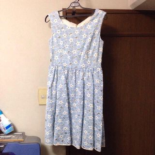 エフデ(ef-de)の総レースワンピース👗(ひざ丈ワンピース)