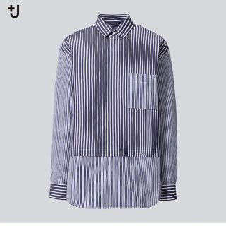 ユニクロ(UNIQLO)のUNIQLO +J スーピマコットンオーバーサイズシャツ　ストライプ(シャツ)