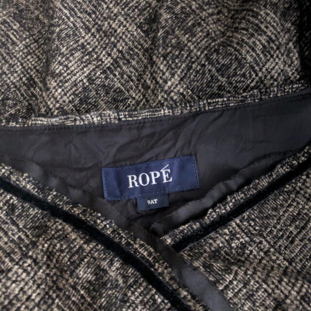 ROPE’(ロペ)の♪ロペ　大人可愛いグレンチェック、ウールワンピ　ROPE♪ レディースのワンピース(ひざ丈ワンピース)の商品写真