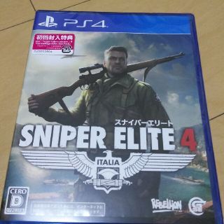 プレイステーション4(PlayStation4)の美品☆SNIPER ELITE 4 PS4 初回特典付 ｽﾅｲﾊﾟｰｴﾘｰﾄ(家庭用ゲームソフト)