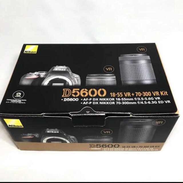 【送料込】 Nikon - 新品未使用 Nikon ニコン D5600 ダブルズームキット メーカー保証付き デジタル一眼