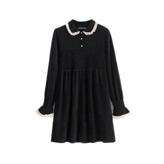 ザラ(ZARA)の🍁秋冬新作☃️2893◆ニット レース ワンピース(ミニワンピース)